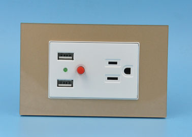 High Standard Single Usb Wall Socket , Usb Charger Plug Socket Outlet Easy Installation