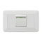 Electrical Light Switch Silver Contacting Point , Household 1 Gang One Way Switch