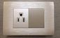 2 Gang 1 Way Light Switches And Plug Sockets , Residential Electrical Switches